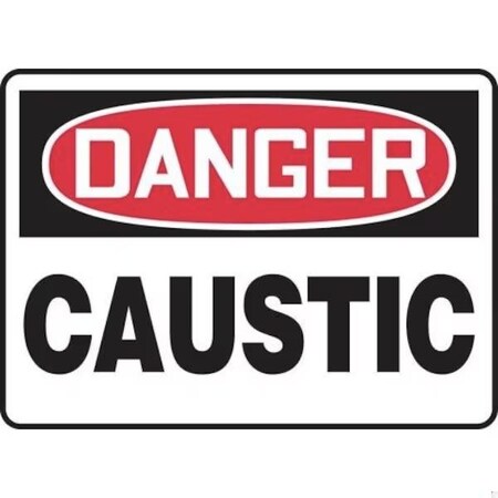 Accuform OSHA DANGER SAFETY SIGN CAUSTIC 10 MCHL010XL MCHL010XL